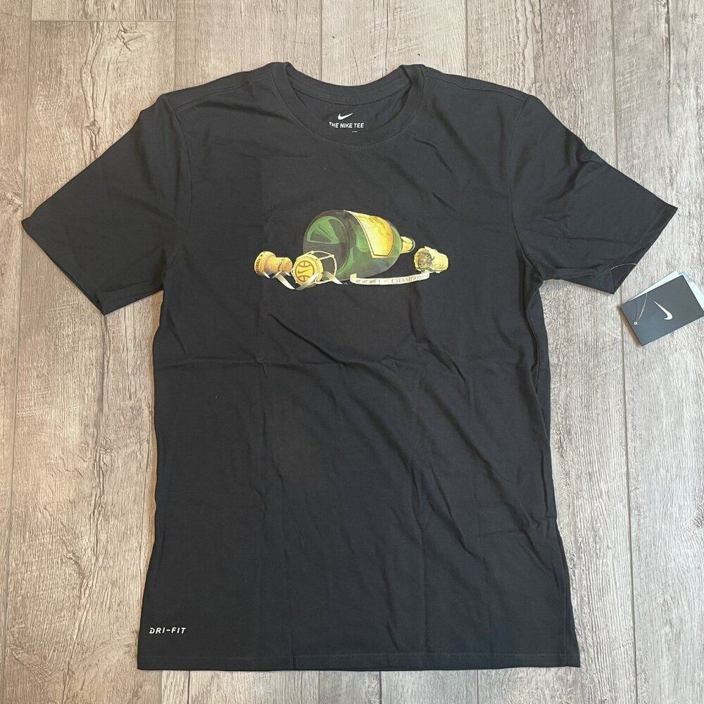 Nike 16 Wins to Champions Basketball Shirt Mens Medium Black AR0218-010